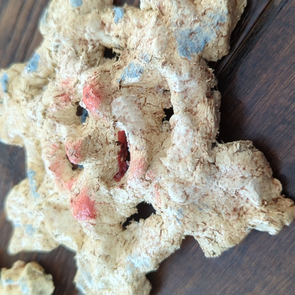 Primitive Artist-Made Folk Art Snowflake Faces, set of 2 - Picture 3 of 8